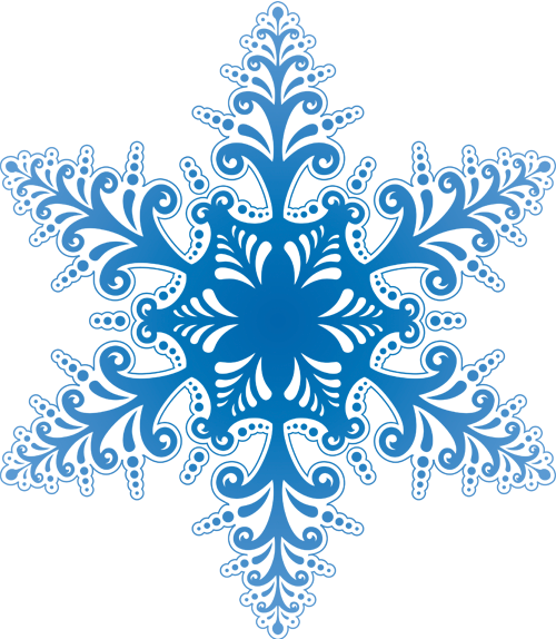 Transparent Snowflake Elsa Drawing Blue Symmetry for Christmas