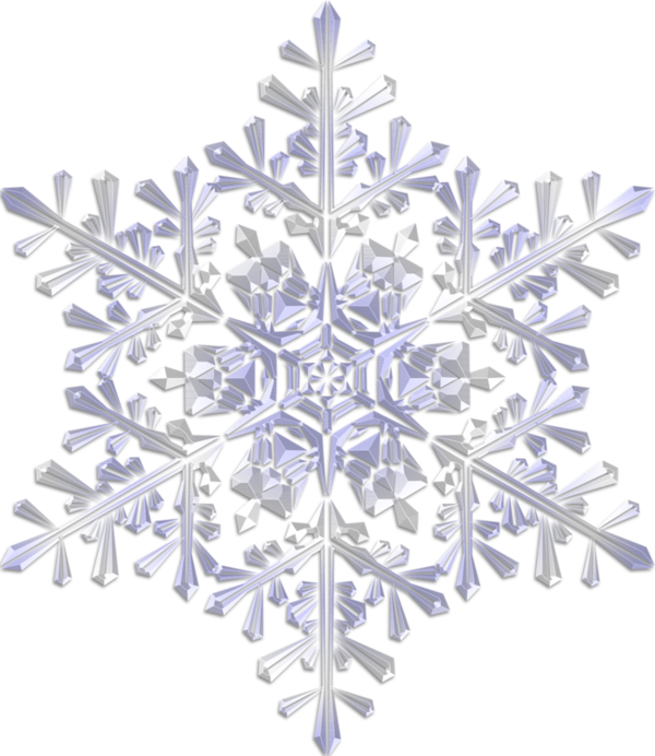 Transparent Snowflake Snow Blog Blue Christmas Ornament for Christmas