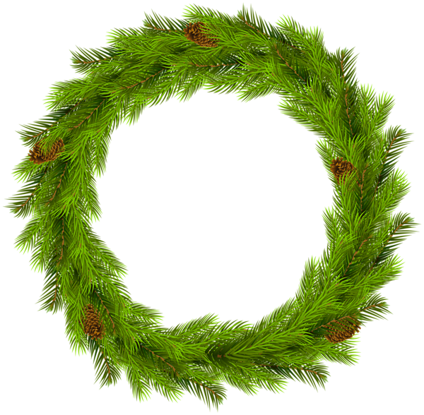 Transparent Wreath Christmas Christmas Ornament Evergreen Pine Family for Christmas