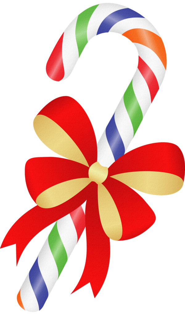 Transparent Candy Cane Ribbon Candy Christmas Day Line for Christmas