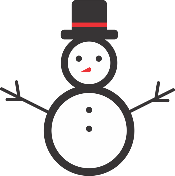 Transparent Christmas Christmas Decoration Snowman Smile Line for Christmas