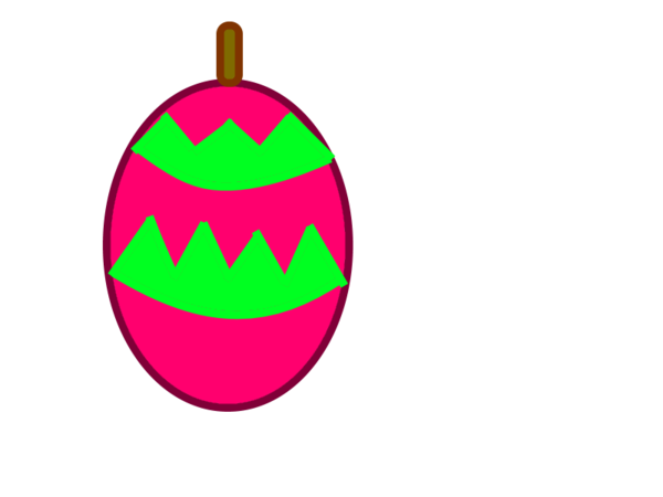 Transparent Food Easter Egg Christmas Ornament for Christmas