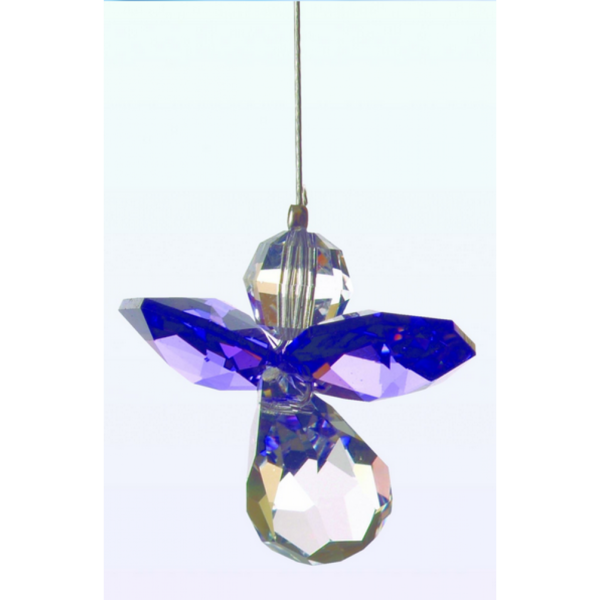 Transparent Crystal Amethyst Birthstone Christmas Ornament Purple for Christmas
