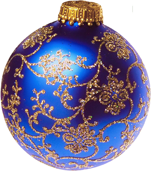 Transparent Christmas Ornament Christmas Animation Cobalt Blue Sphere for Christmas