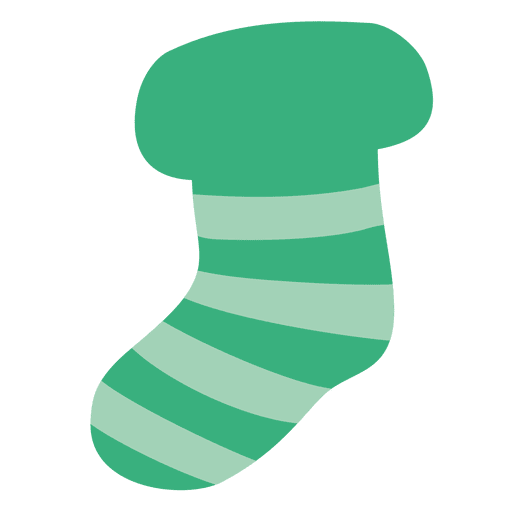 Transparent Santa Claus Christmas Stockings Sock Green Line for Christmas