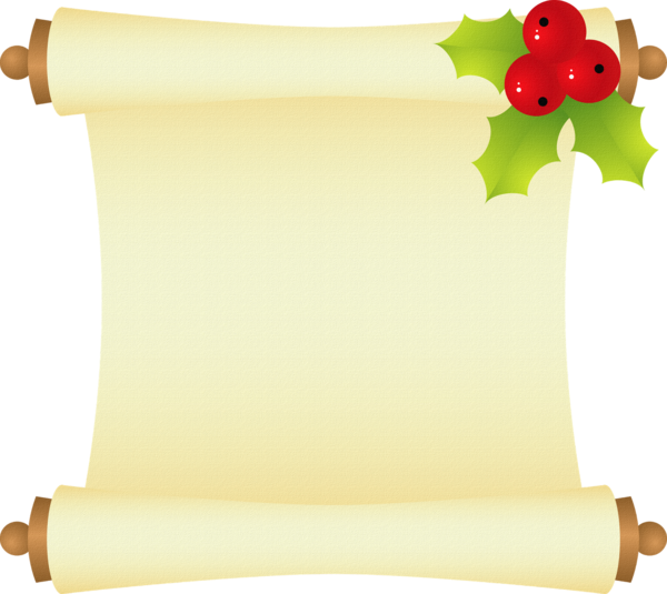 Transparent Scroll Paper Christmas for Christmas
