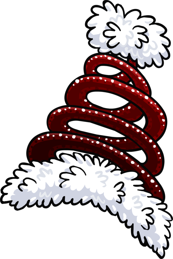 Transparent Christmas Santa Claus Santa Suit Petal Line for Christmas