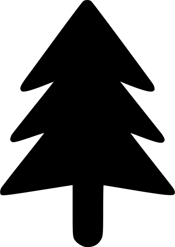 Transparent Christmas Tree Christmas Black And White Triangle Angle for Christmas