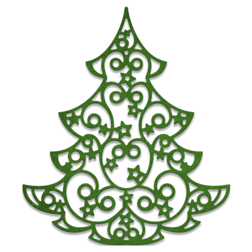 Transparent Christmas Tree Cheery Lynn Designs Quilling Leaf for Christmas