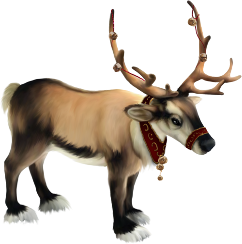 Transparent Rudolph Santa Claus Mrs Claus Elk Wildlife for Christmas