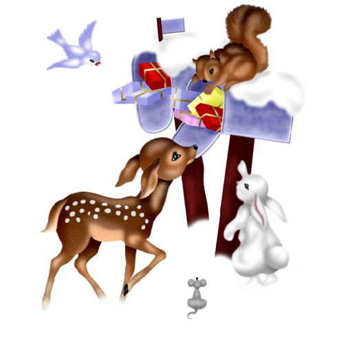 Transparent Reindeer Santa Claus Christmas Christmas Ornament Deer for Christmas