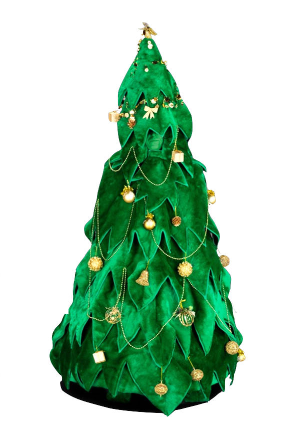 Transparent Costume Santa Claus Christmas Tree Christmas Decoration for Christmas