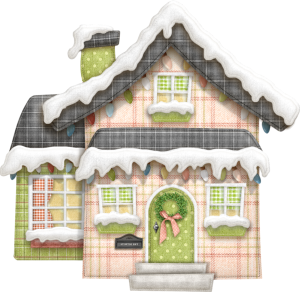 Transparent Gingerbread House House Building Home for Christmas