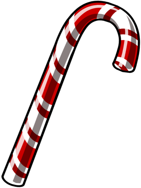 Transparent Candy Cane Candy Cane Christmas Lollipop Red Line for Christmas