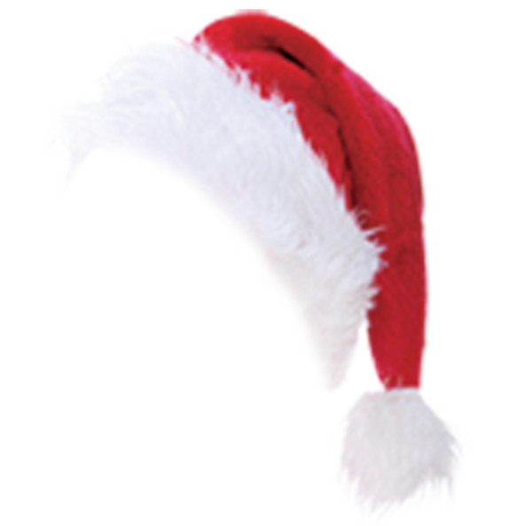 Transparent Santa Claus Christmas Hat Christmas Ornament Fur for Christmas