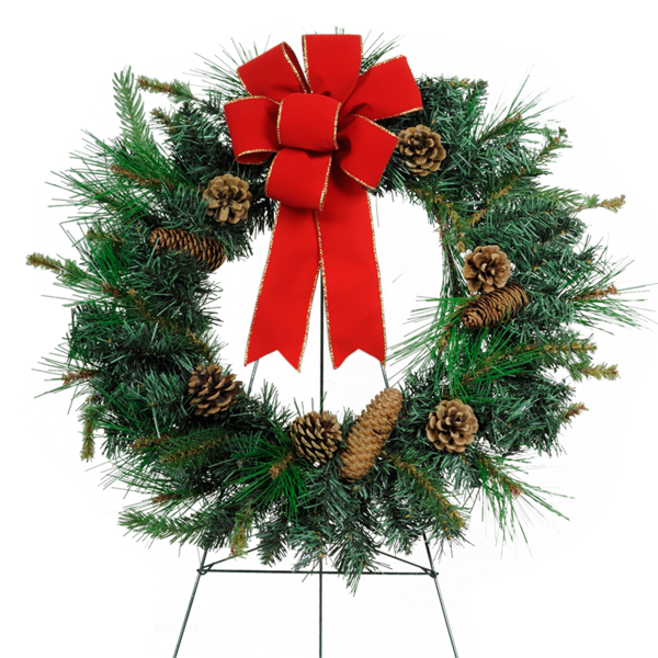 Transparent Wreath Flower Fir Pine Family for Christmas