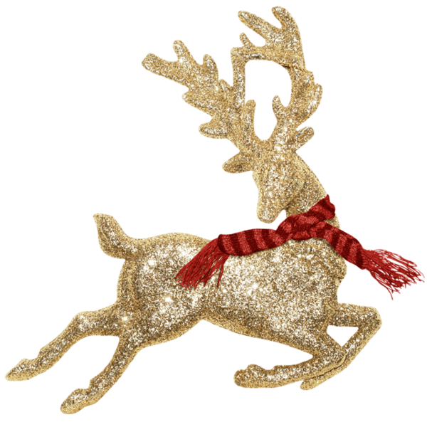 Transparent Reindeer Santa Claus Deer for Christmas