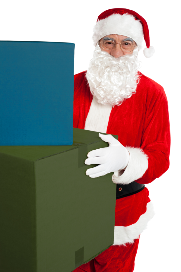 Transparent Santa Claus Saint Nicholas Christmas Lap for Christmas