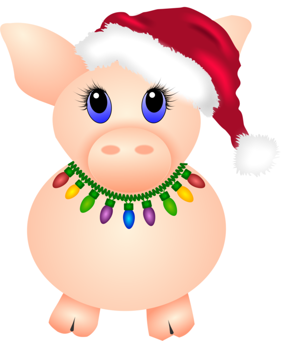 Transparent Pig Christmas Day Cattle Cartoon Nose for Christmas