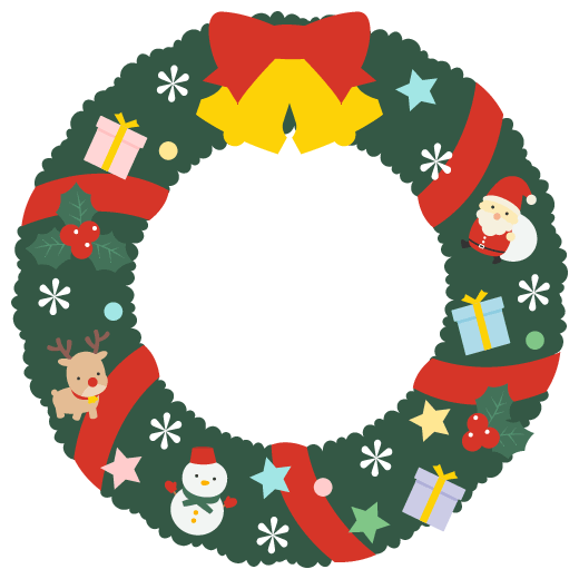Transparent Christmas Day United States Teeth Cleaning Christmas Decoration Wreath for Christmas