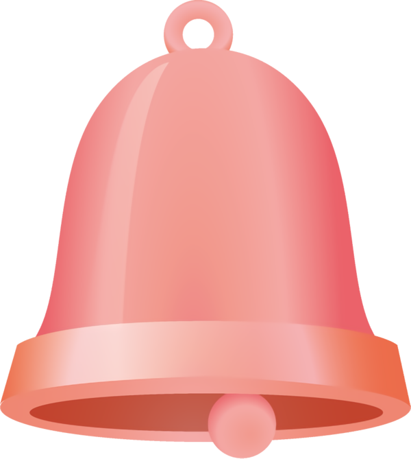 Transparent christmas Bell Pink Material property for Jingle Bells for Christmas