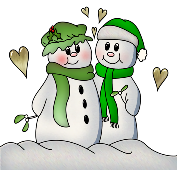 Transparent christmas Cartoon Green Snowman for snowman for Christmas