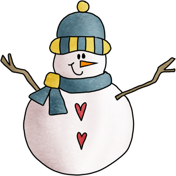 Transparent Snowman Cartoon Snow Christmas Ornament for Christmas
