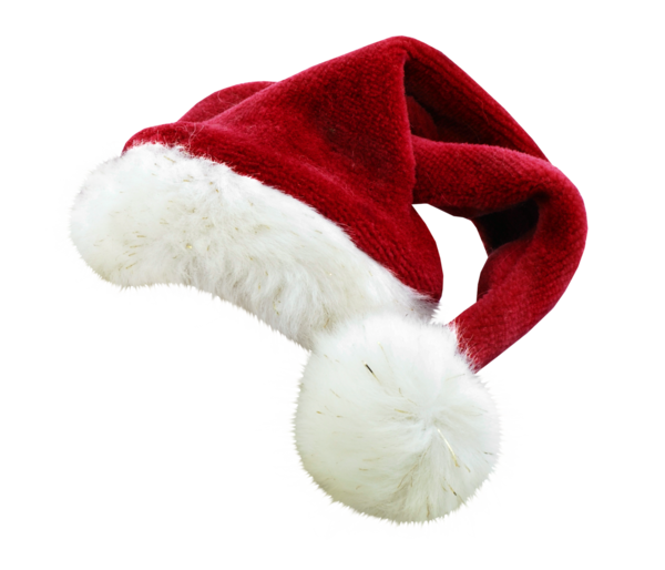 Transparent Santa Claus Santa Suit Hat Fur Headgear for Christmas