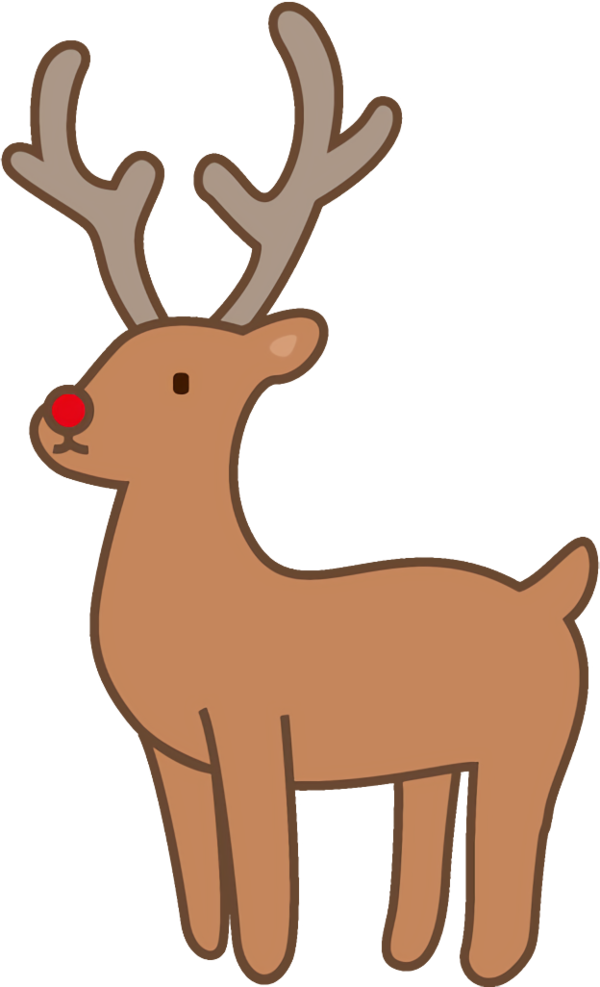 Transparent christmas Reindeer Deer Animal figure for Reindeer for Christmas