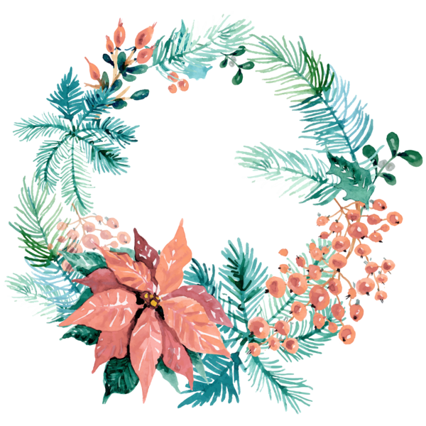 Transparent Wreath Wedding Invitation Christmas Ornament Leaf for Christmas