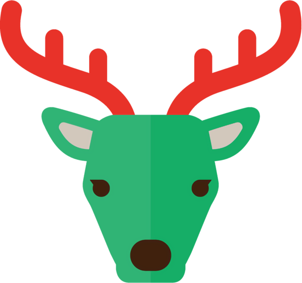 Transparent christmas Reindeer Green Deer for Reindeer for Christmas