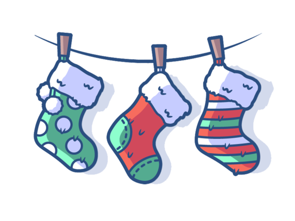 Transparent Christmas Sock Christmas Stocking Area Material for Christmas