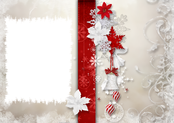 Transparent christmas Red Snowflake for Christmas Border for Christmas