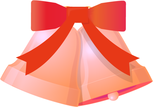 Transparent christmas Orange Ribbon Pink for Jingle Bells for Christmas