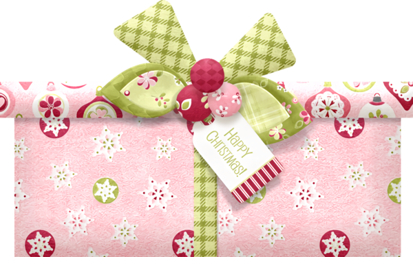 Transparent christmas Pink Textile Ribbon for Christmas Gift for Christmas