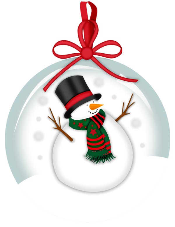 Transparent christmas Snowman Holiday ornament Christmas for Snowman for Christmas