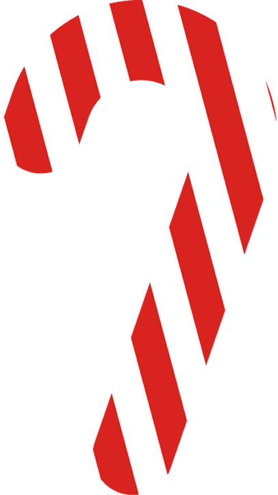 Transparent christmas Red Text Line for Candy Cane for Christmas