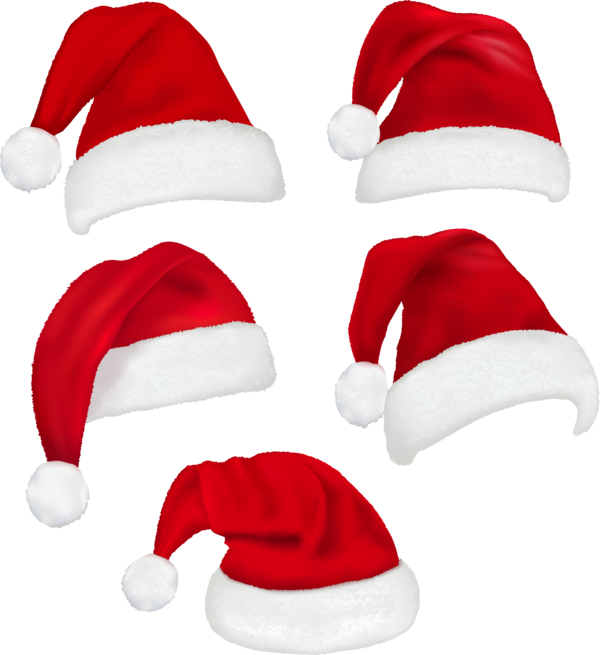 Transparent Santa Claus Christmas Hat Christmas Ornament Cap for Christmas