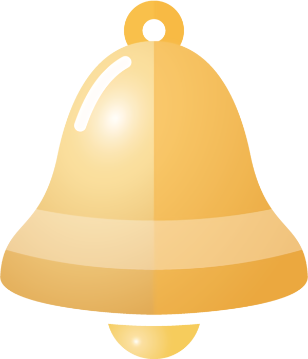 Transparent christmas Yellow Bell Material property for Jingle Bells for Christmas
