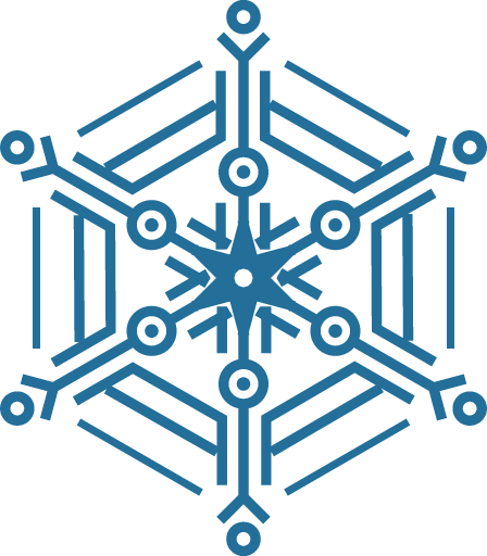 Transparent christmas Line Symmetry for Snowflake for Christmas