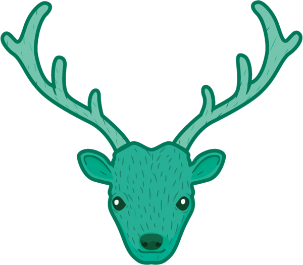 Transparent christmas Horn Green Antler for Reindeer for Christmas
