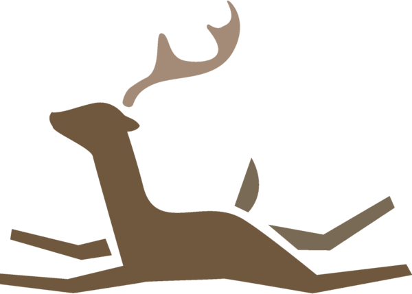 Transparent christmas Deer Logo Antler for Reindeer for Christmas