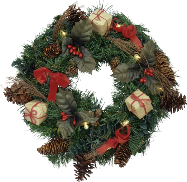 Transparent Christmas Ornament Christmas Day Wreath Christmas Decoration for Christmas