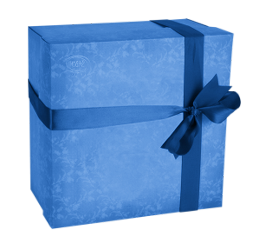 Transparent Paper Gift Christmas Blue Box for Christmas