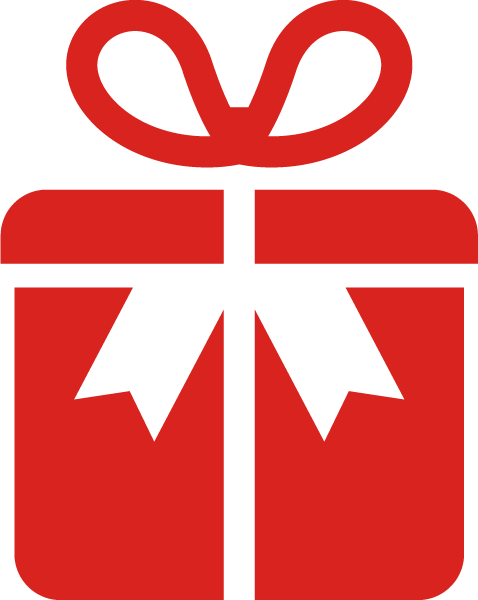 Transparent christmas Red Symbol for Christmas gift for Christmas