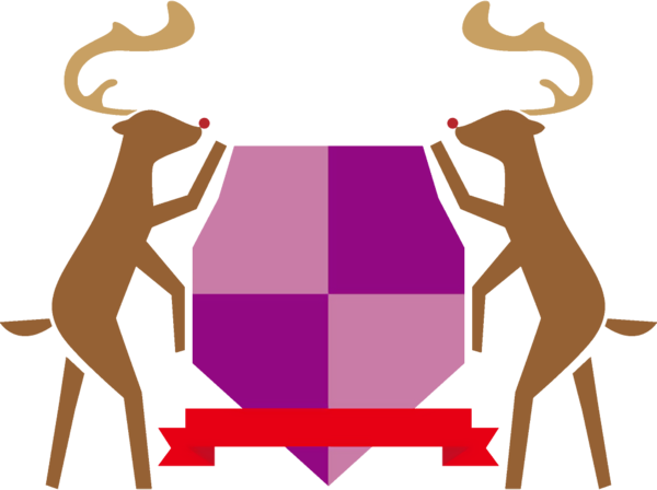 Transparent christmas Fawn Logo for Reindeer for Christmas
