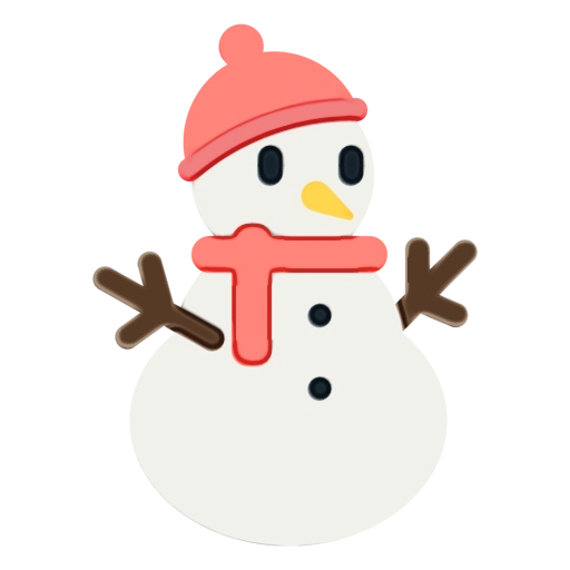 Transparent Christmas Ornament Character Beak Snowman Cartoon for Christmas
