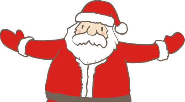Transparent christmas Santa claus Cartoon Gesture for Santa for Christmas