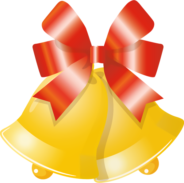 Transparent christmas Yellow Symbol for Jingle Bells for Christmas