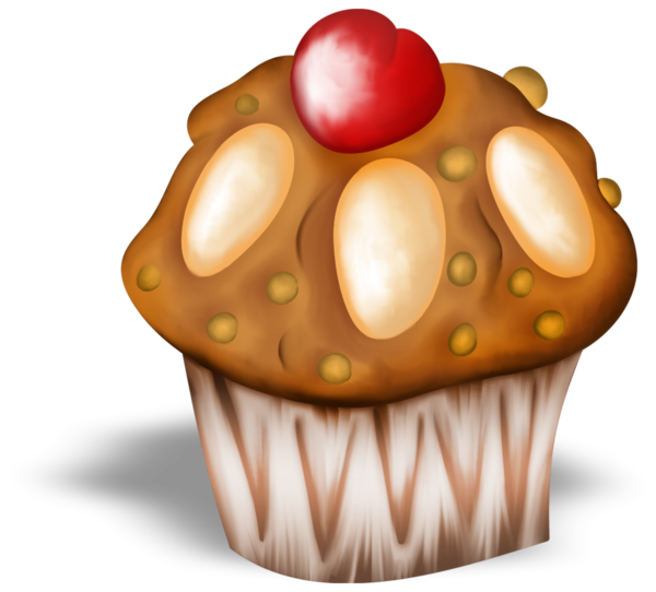 Transparent Muffin Cupcake Christmas Cake Food for Christmas